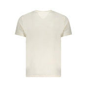 Tommy Hilfiger Beige Cotton Men T-Shirt