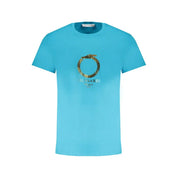 Trussardi Light Blue Cotton Men TShirt
