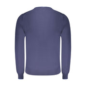 North Sails Blue Cotton Men Sweater