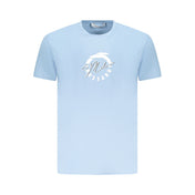 Trussardi Light Blue Cotton Men T-Shirt