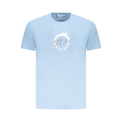 Trussardi Light Blue Cotton Men T-Shirt
