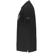Trussardi Black Cotton Men Polo Shirt
