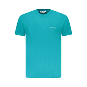 Trussardi Light Blue Cotton Men T-Shirt