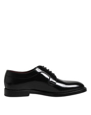 Dolce & Gabbana Black Leather Lace Up Derby Dress Formal Shoes