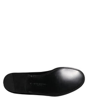 Dolce & Gabbana Black Velvet Slip On Loafers Formal Shoes
