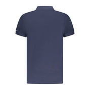 Trussardi Blue Cotton Men Polo Shirt