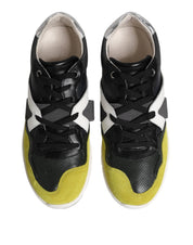 Dolce & Gabbana Multicolor Lace Up Low Top Men Sneakers Shoes