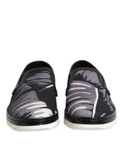 Dolce & Gabbana Black Tropical Slip-Ons — Limited