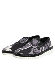 Dolce & Gabbana Black Tropical Slip-Ons — Limited
