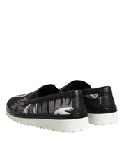 Dolce & Gabbana Black Tropical Slip-Ons — Limited