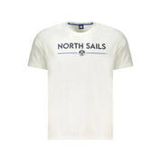 North Sails White Cotton Men T-Shirt