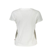 Levi's White Cotton Women T-Shirt