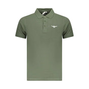 Accademia Militare Green Cotton Polo Shirt