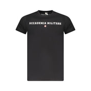 Accademia Militare Black Cotton T-Shirt