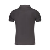 Accademia Militare Black Cotton Polo Shirt