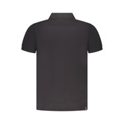 Accademia Militare Black Cotton Polo Shirt