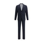 Dsquared² Black Fleece Wool Two-Piece Suit