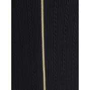 Balmain Gold Viscose Midi Skirt