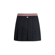 Thom Browne Black Wool Mini Skirt