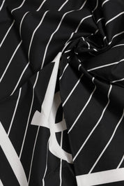 Dolce & Gabbana Black White DG Logo Square Men Foulard Scarf