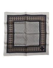 Dolce & Gabbana Multicolor Patterned Square Men Foulard Scarf