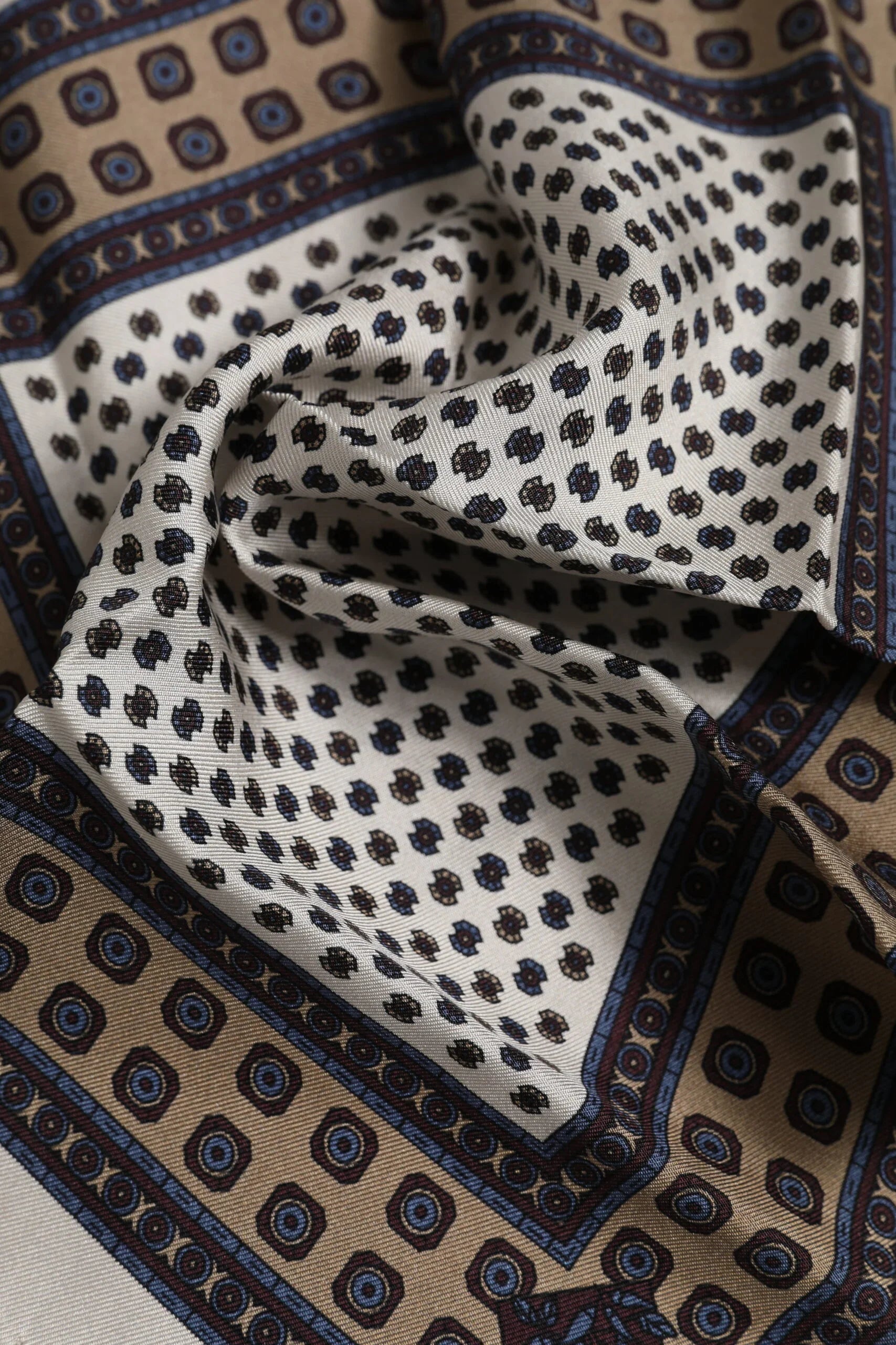 Dolce & Gabbana Multicolor Patterned Square Men Foulard Scarf