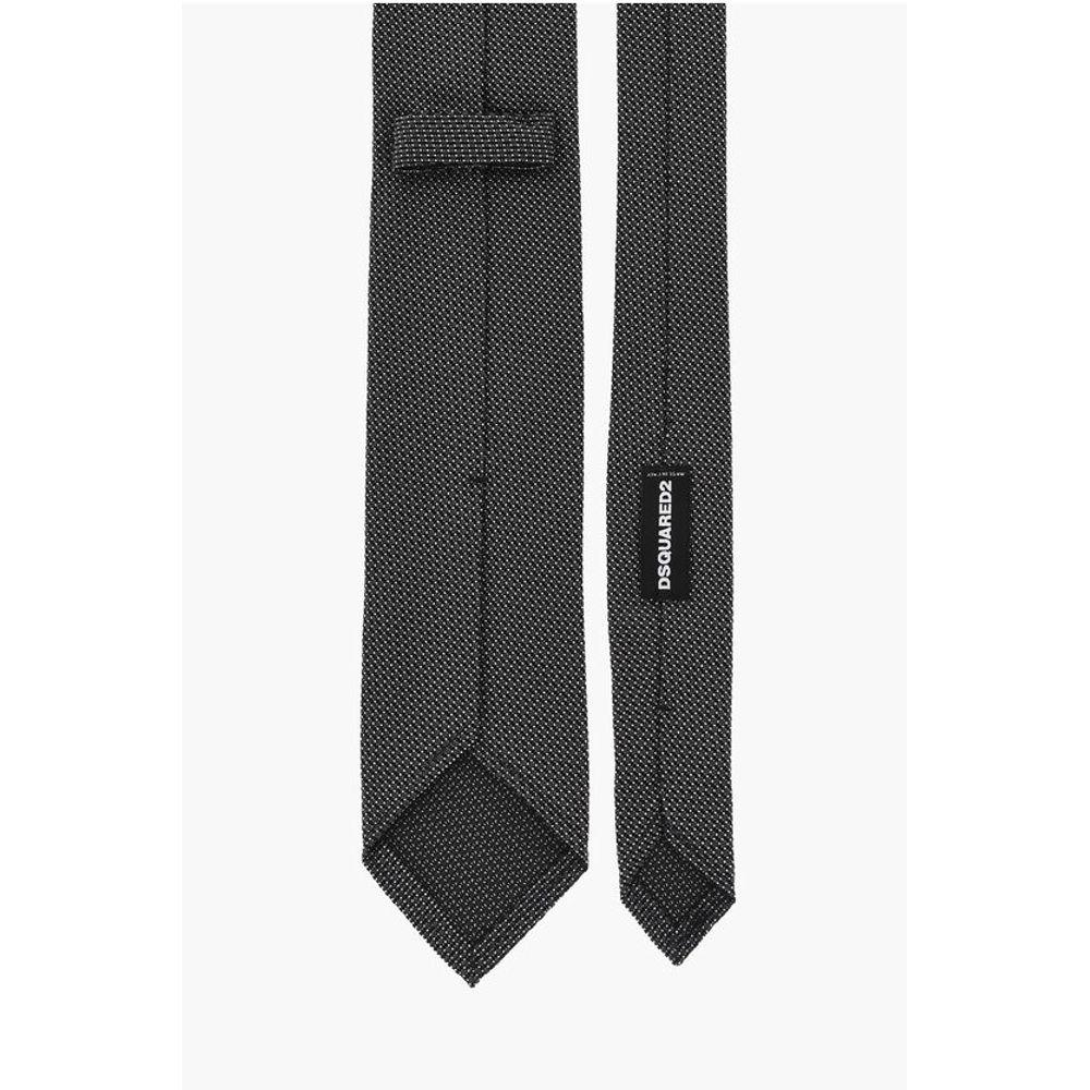 Dsquared² Silk Tie with Micro Patterns