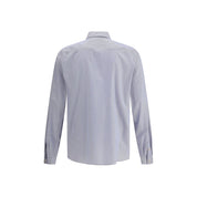 Valentino Blue Cotton Pattern Shirt