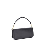 Valentino Garavani Black Calf Leather Bos Taurus Shoulder Bag