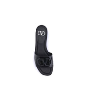 Valentino Garavani Patent leathe VLogo slide Sandals