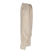 Hinnominate Beige Nylon Women's High-Waisted Trouser