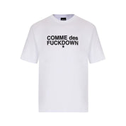 Comme Des Fuckdown White Cotton T-Shirt