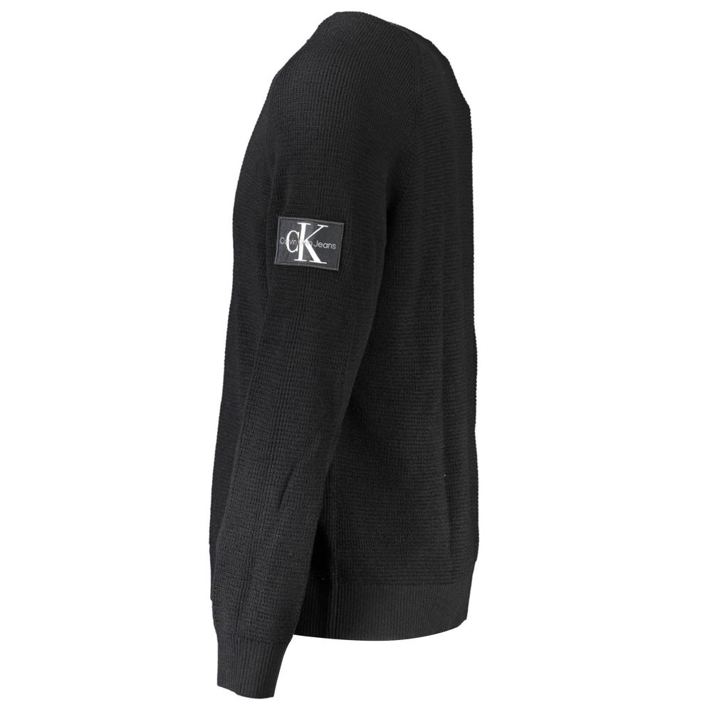 Calvin Klein Nero Wool Mens Sweater