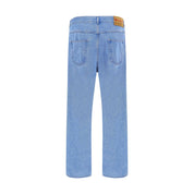 Marni Light Blue Cotton Straight-Leg Jeans
