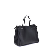 Valentino Garavani Black Calf Leather Bos Taurus Shoulder Bag