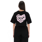 Comme Des Fuckdown Black Cotton Women T-Shirt