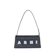 Marni Black Calf Leather Bos Taurus Shoulder Bag