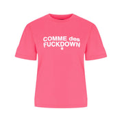 Comme Des Fuckdown Pink Cotton Women T-Shirt