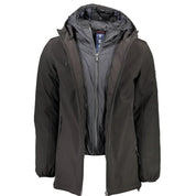 Yes Zee Black Polyester Jacket