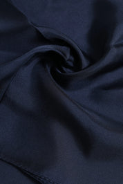 Dolce & Gabbana Dark Blue Silk Square Men Foulard Scarf