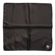 Dolce & Gabbana Brown DG Crown Silk Square Men Foulard Scarf