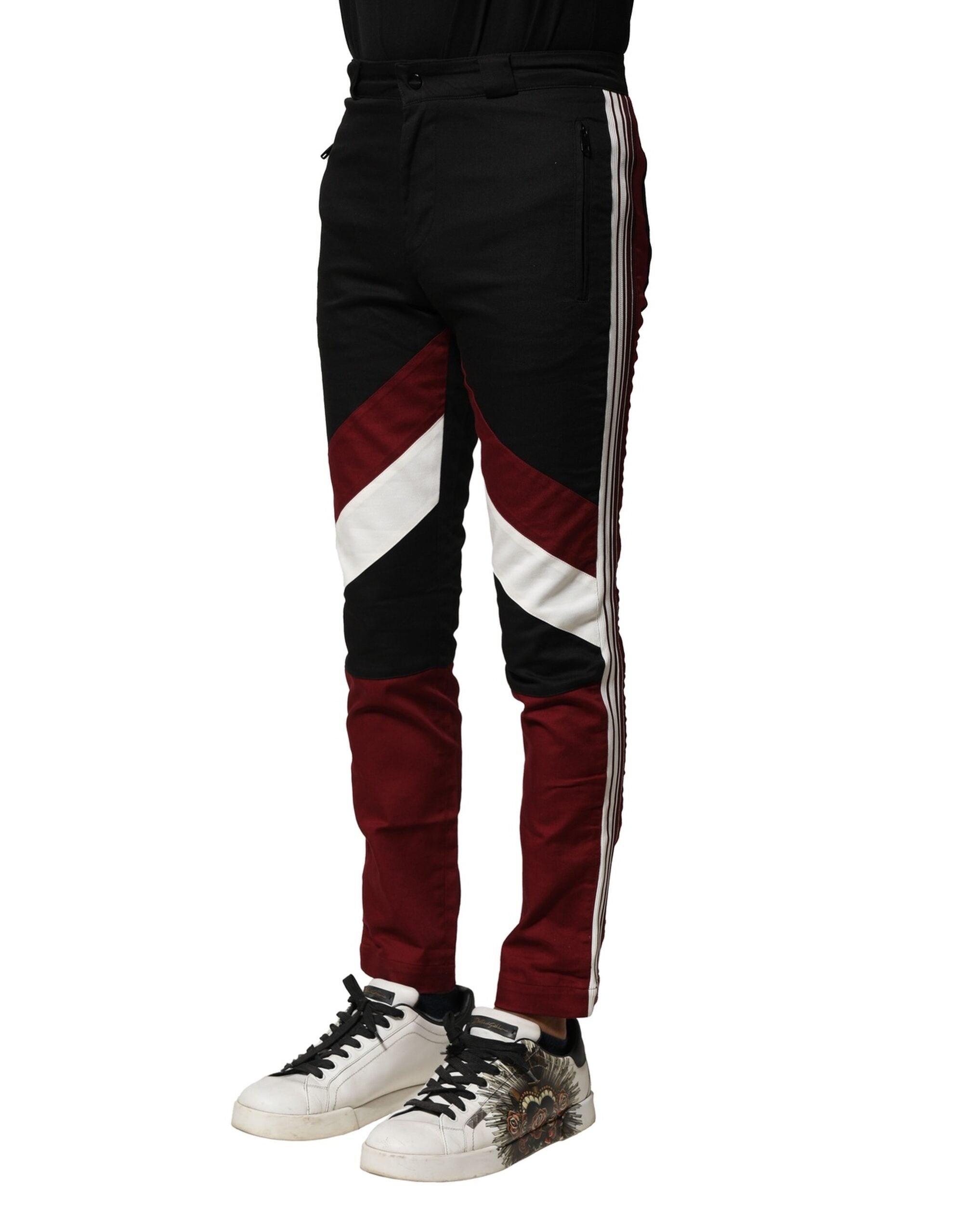 Dolce & Gabbana Multicolor Cotton Jogger Men Pants