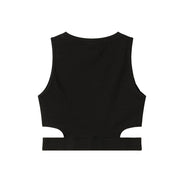 Comme Des Fuckdown Black Cotton Women Top