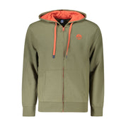 North Sails Green Cotton Men's Hooded Sweater