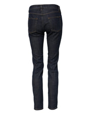 Dolce & Gabbana Blue Skinny Cotton Mid Waisted Denim Jeans