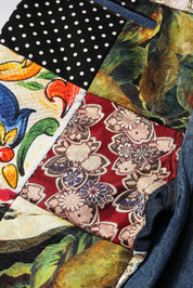 Dolce & Gabbana Blue AMBER Patchwork High Waist Denim Jeans