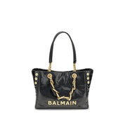Balmain Black Calf Leather Bos Taurus Shoulder Bag