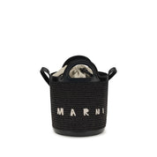 Marni Black Cotton Backet Bag