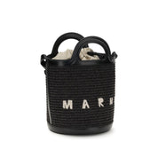 Marni Black Cotton Backet Bag