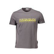 Napapijri Gray Cotton T-Shirt